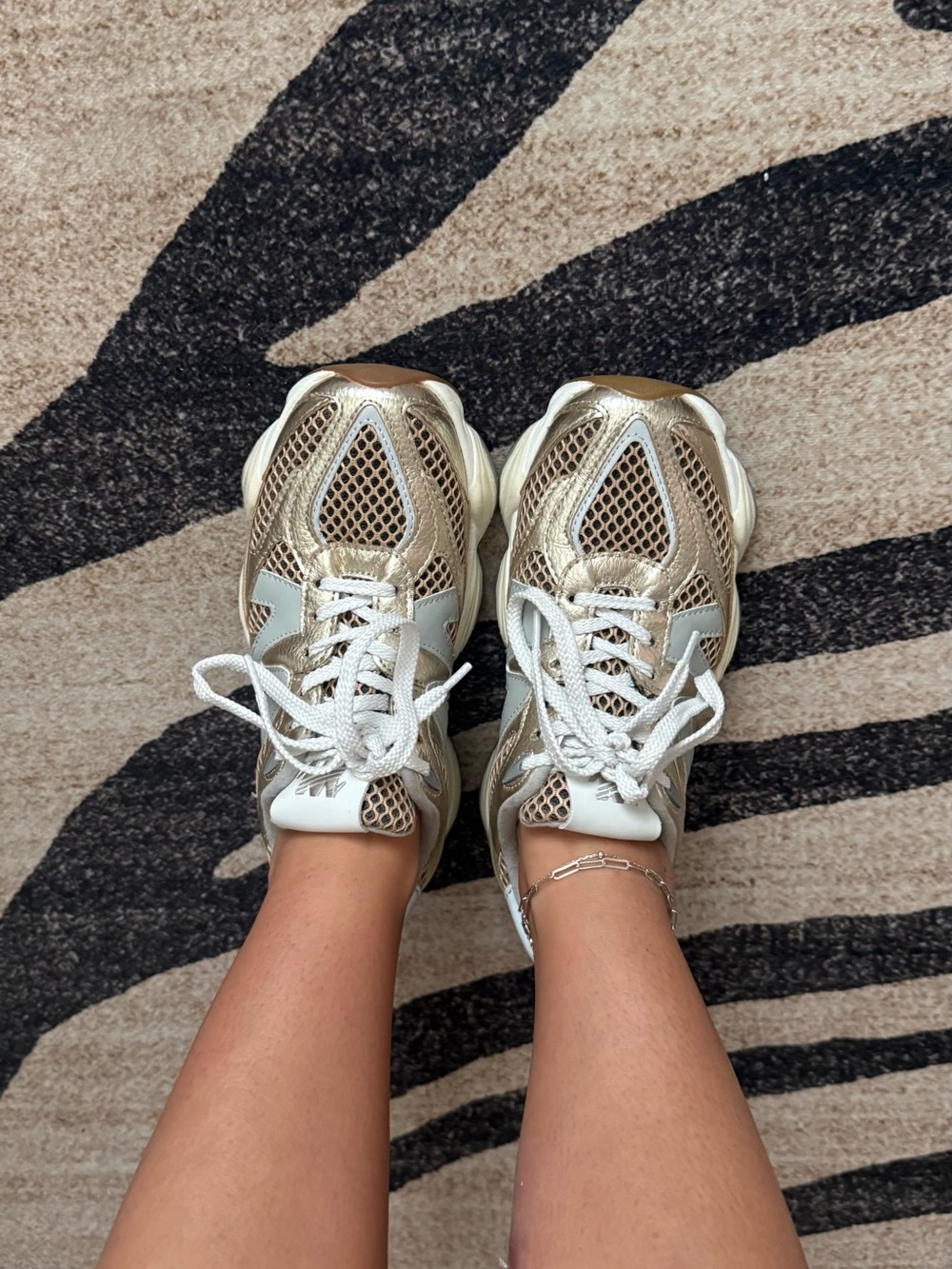Steve Madden Sebi Gold Sneaker